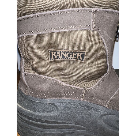 RANGER BROWN LEATHER THERMOLITE LINERS FRONT ZIP‎ ANKLE MEN'S 11 BOOTS - Picture 4 of 8